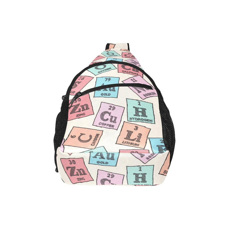 Chemistry Periodic Table Pattern Print Design 02 All Over Print Chest Bag