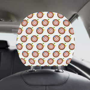 Darts Pattern Print Design 04 Car Headrest Cover