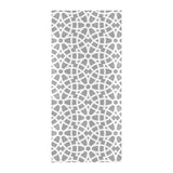 arabic gray pattern Beach Towel