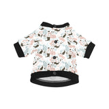 cute mermaid pattern All Over Print Pet Dog Round Neck Fuzzy Shirt