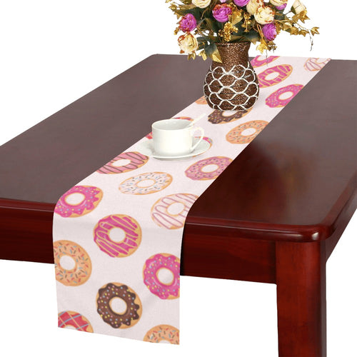 Colorful donut pattern Table Runner