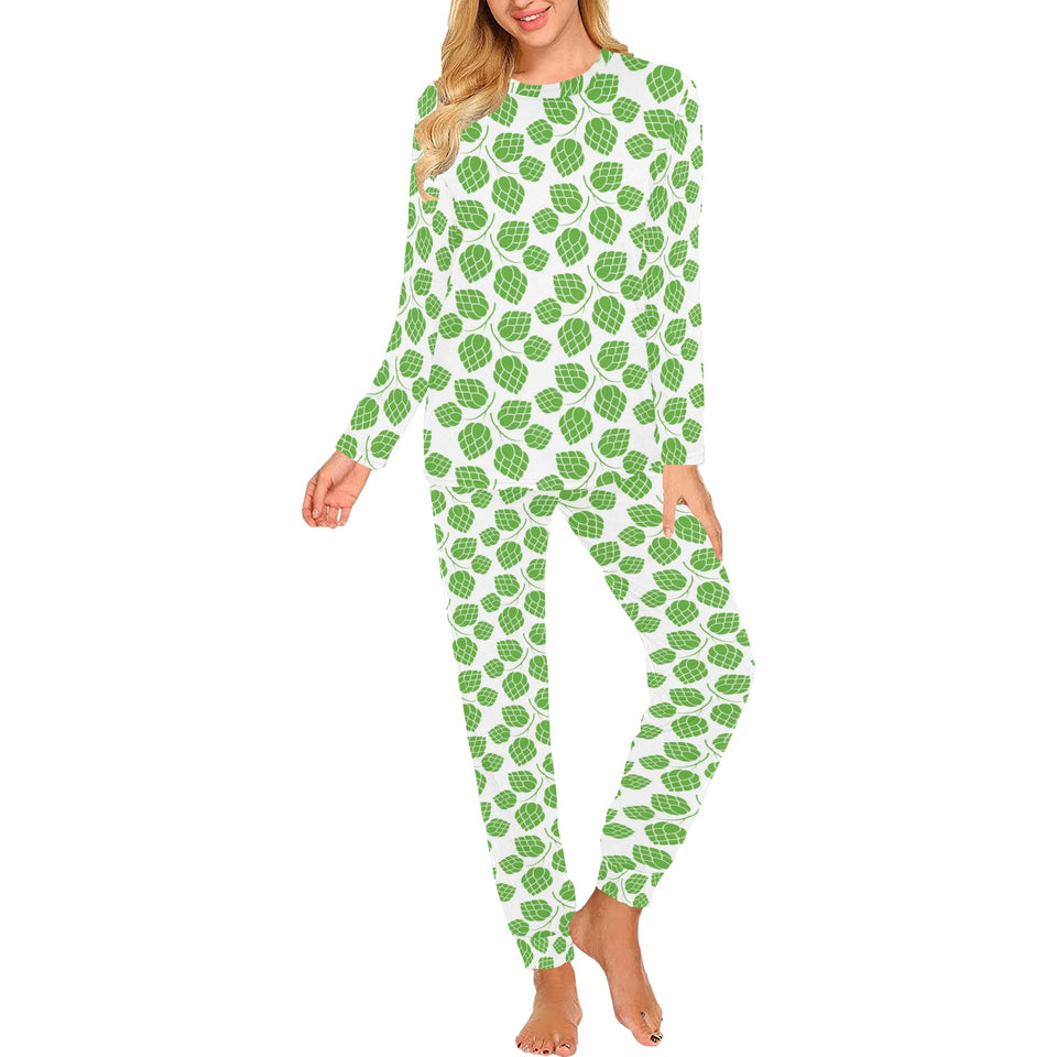 Hop pattern background Women's All Over Print Pajama Set