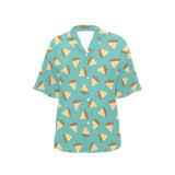 Sandwich Pattern Print Design 03 Women's All Over Print Hawaiian Shirt