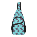 Stingray Pattern Print Design 02 All Over Print Chest Bag