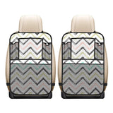 zigzag chevron paint pattern Car Seat Back Organizer