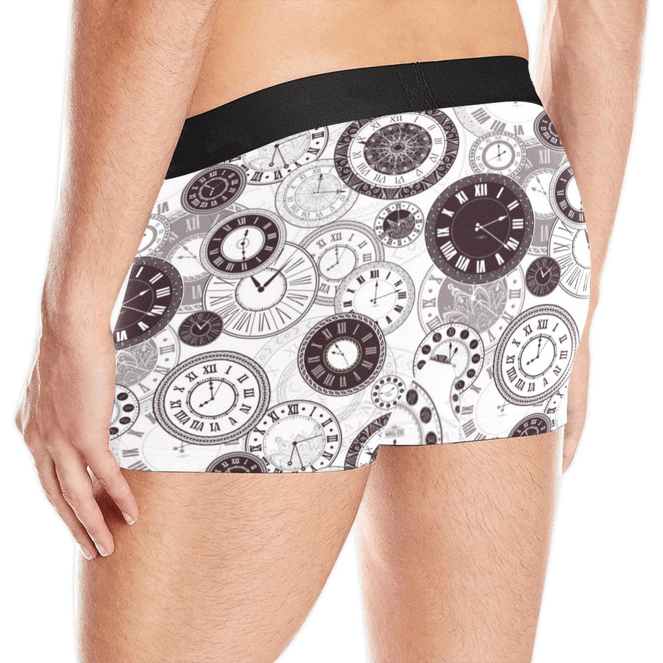 Classic vintage clock pattern Men's All Over Print Boxer Briefs Men's Underwear