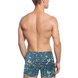 butterfly leaves pattern Men's Swimming Trunks