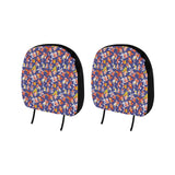 Goldfish Pattern Print Design 04 Car Headrest Cover