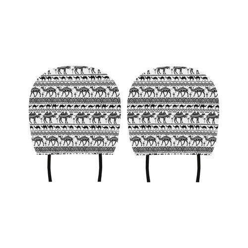 Camel polynesian tribal pattern Car Headrest Cover
