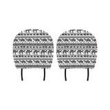 Camel polynesian tribal pattern Car Headrest Cover