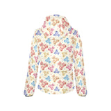 Teddy Bear Pattern Print Design 05 Women's Padded Hooded Jacket