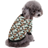 Coconut Pattern Print Design 03 All Over Print Pet Dog Round Neck Fuzzy Shirt