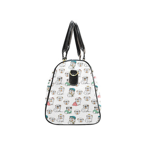 English Bulldog Pattern Print Design 03 Travel Bag