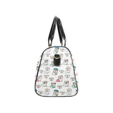 English Bulldog Pattern Print Design 03 Travel Bag
