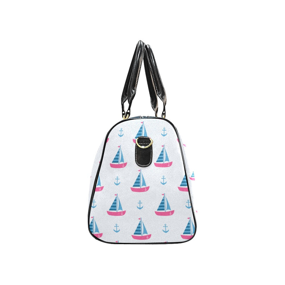 Sailboat anchor pattern Travel Bag