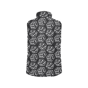 Dice Pattern Print Design 01 Men's Padded Vest