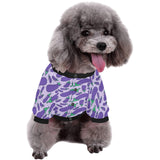 Eggplant Pattern Print Design 03 All Over Print Pet Dog Round Neck Fuzzy Shirt