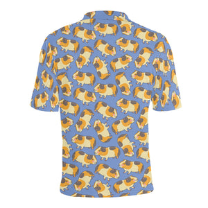 Guinea Pig Pattern Print Design 02 Men's All Over Print Polo Shirt