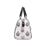 Cute pug hat rabbit costume pattern Travel Bag