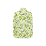 Cute frog dragonfly pattern Women's Long Sleeve Polo Shirt