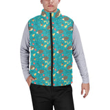 Hedgehog Pattern Print Design 01 Men's Padded Vest