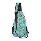 Surfboard Pattern Print Design 05 All Over Print Chest Bag