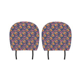 Goldfish Pattern Print Design 05 Car Headrest Cover