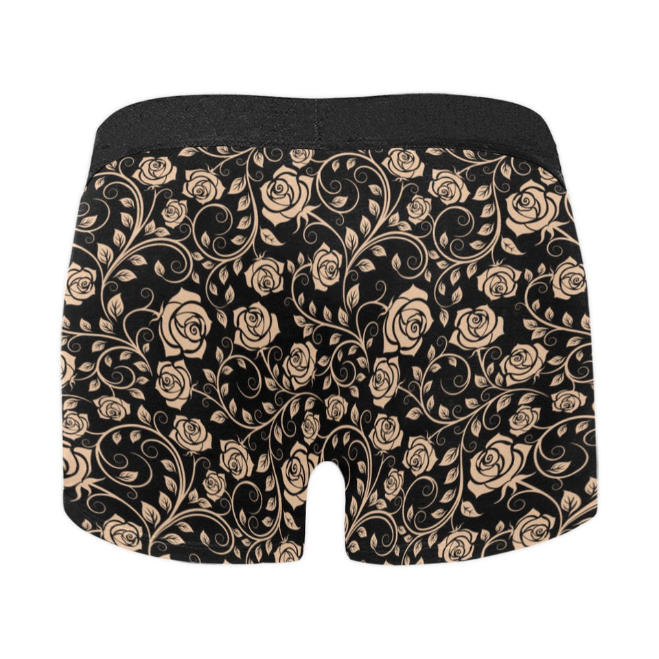 Rose Pattern Print Design 04 Men's All Over Print Boxer Briefs Men's Underwear