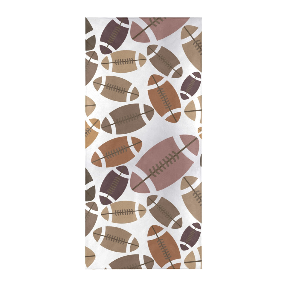 American football ball pattern Beach Towel