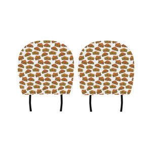 Sandwich Pattern Print Design 02 Car Headrest Cover