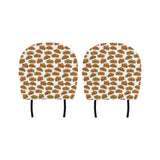 Sandwich Pattern Print Design 02 Car Headrest Cover