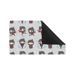 Cute ninja pattern Doormat