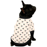 Ostrich Pattern Print Design 05 All Over Print Pet Dog Round Neck Fuzzy Shirt