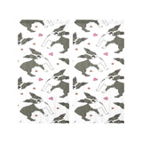 Boston terrier dog hearts vector pattern Gauze Curtain