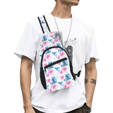 Hummingbird Pattern Print Design 02 All Over Print Chest Bag