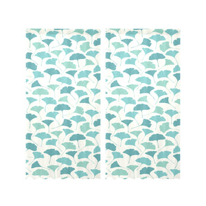Green ginkgo leaves pattern Gauze Curtain