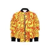 Fire flame design pattern Kids' Boys' Girls' Bomber Jacket