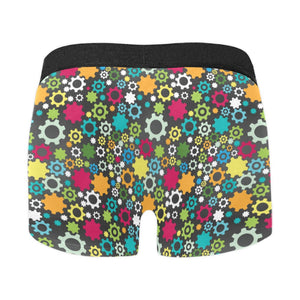 Gear Pattern Print Design 03 Men's All Over Print Boxer Briefs Men's Underwear