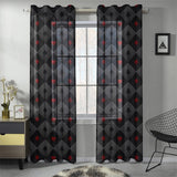 Casino Cards Suits Pattern Print Design 05 Gauze Curtain