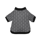 Engine Piston Black Background Pattern Design 02 All Over Print Pet Dog Round Neck Fuzzy Shirt
