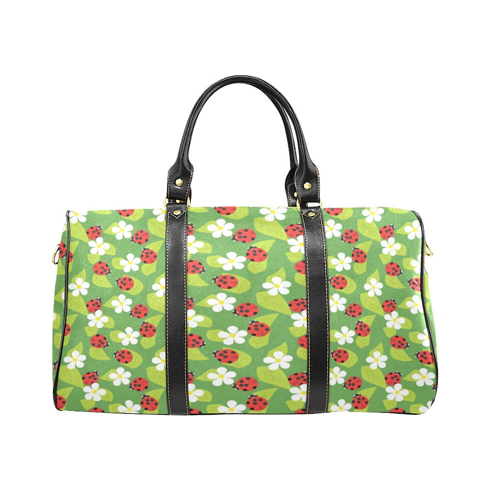Ladybug Pattern Print Design 01 Travel Bag