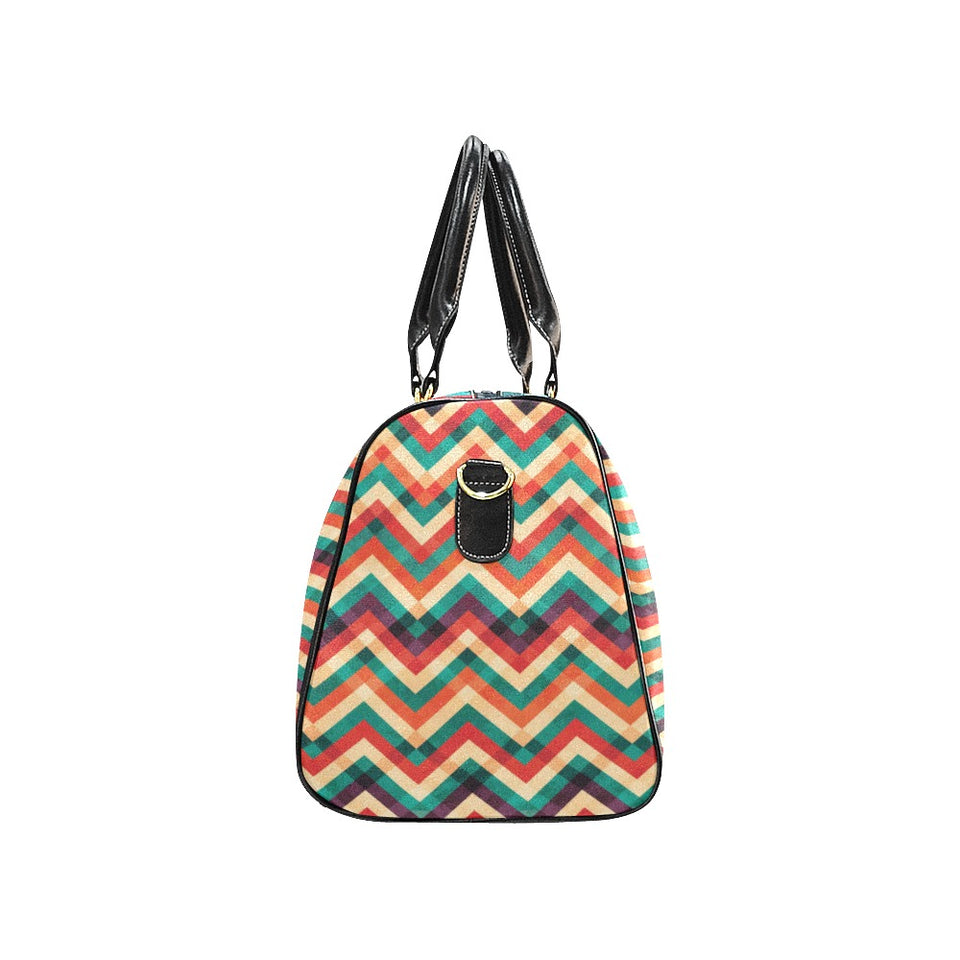 zigzag chevron colorful pattern Travel Bag