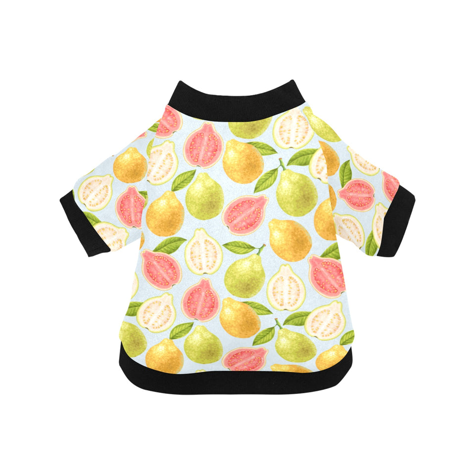 Guava design pattern All Over Print Pet Dog Round Neck Fuzzy Shirt