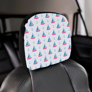 Sailboat anchor pattern Car Headrest Cover