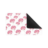 Pink lotus waterlily pattern Doormat