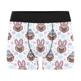 Cute pug hat rabbit costume pattern Men's All Over Print Boxer Briefs Men's Underwear