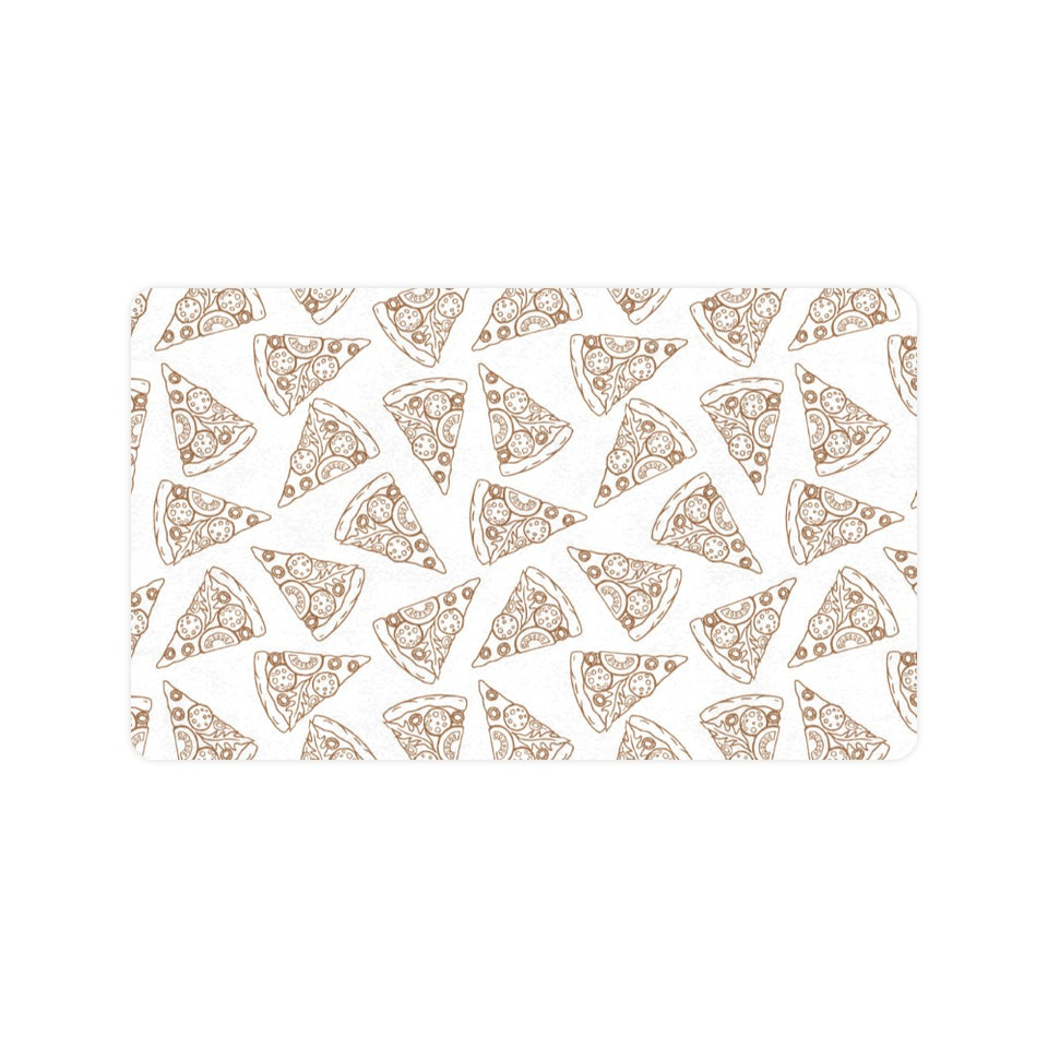 Hand drawn pizza pattern Doormat