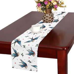 Swallow Pattern Print Design 04 Table Runner