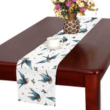 Swallow Pattern Print Design 04 Table Runner