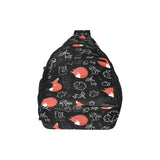 fox sleeping fox pattern All Over Print Chest Bag